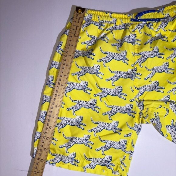 Mini Boden Boys Cheetah Bathers Swimsuit Bathingsuit Shorts size 11-12Y NO FLAWS - Picture 8 of 10